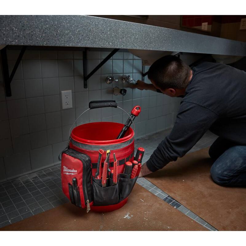 Milwaukee 10 in. Bucket Organizer Tool Bag - 48-22-8175