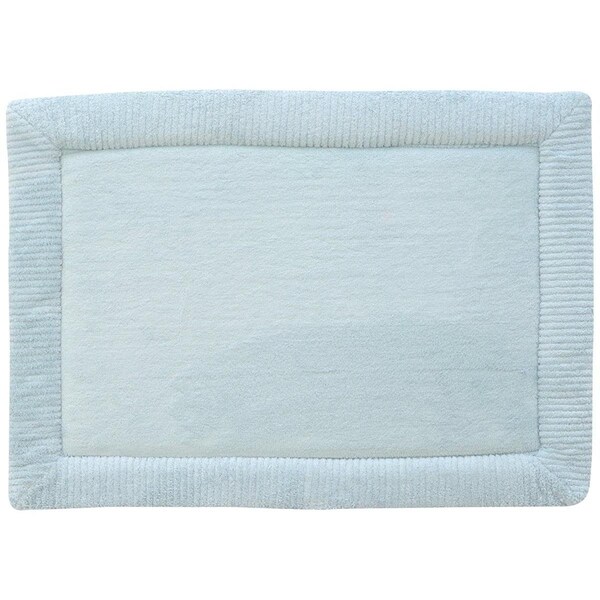Vaser Designs 21 x 34 in. Luxurious Spa Mat with Water Shield Technology - Sterling Blue - VA655777