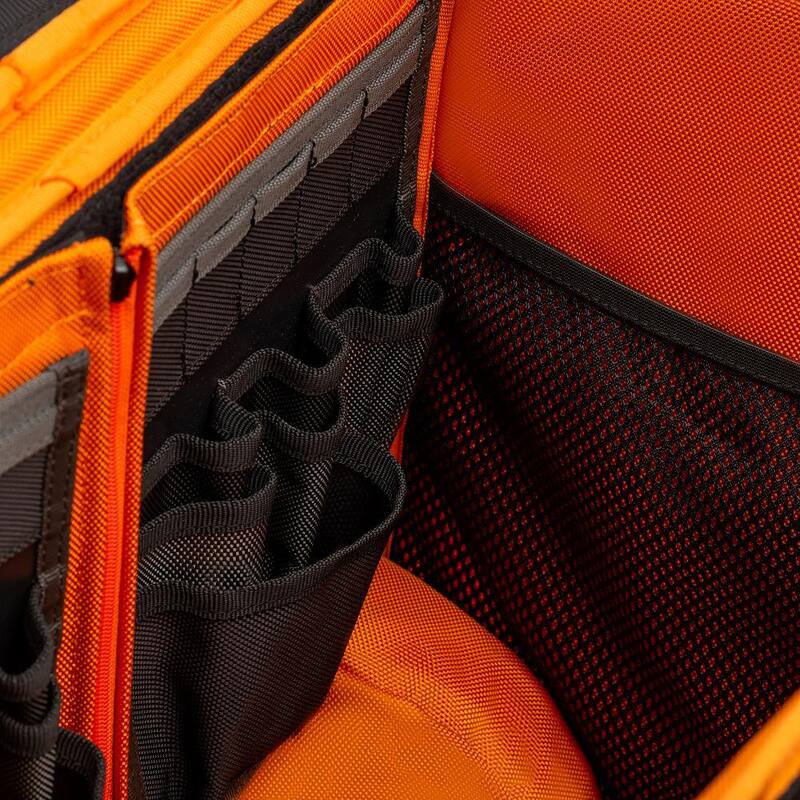 RIDGID 17 in. 64 Pocket Professional Grade Rolling Tool Bag - RD65016-TH