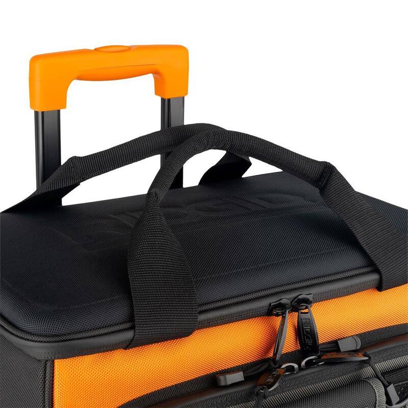 RIDGID 17 in. 64 Pocket Professional Grade Rolling Tool Bag - RD65016-TH
