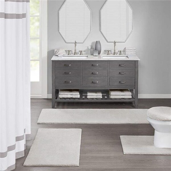 Madison Park Madison Park MPS72-384 20 x 30 in. Bath Rug - Taupe - MPS72-384
