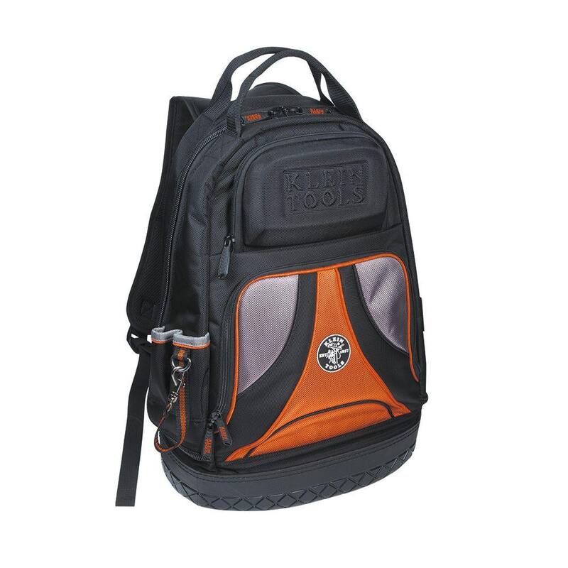 Klein Tools Backpack & Tool Bag Set, Includes 4 Piece, Tradesman Pro Tool Bag Backpack, Zipper Bags and Magnetizer - 80038