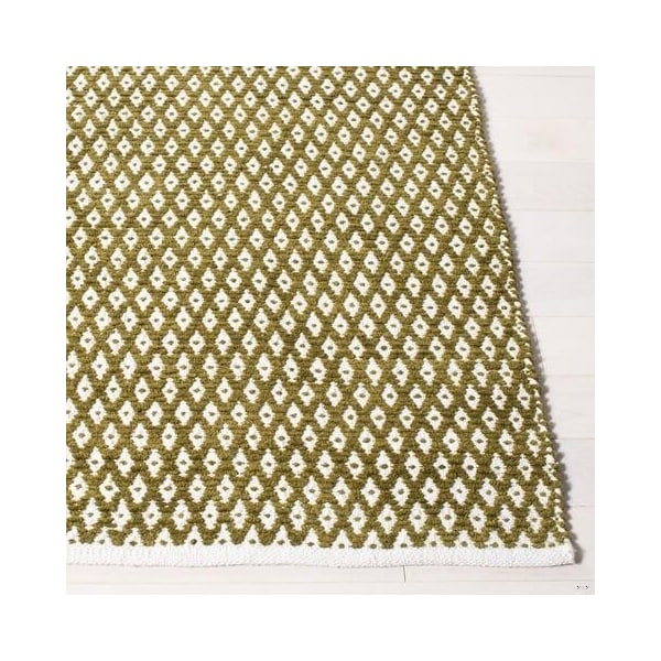 Safavieh 5 x 8 ft. Medium Rectangle Boston Hand Woven Bath Mats- Olive - BOS685B-5