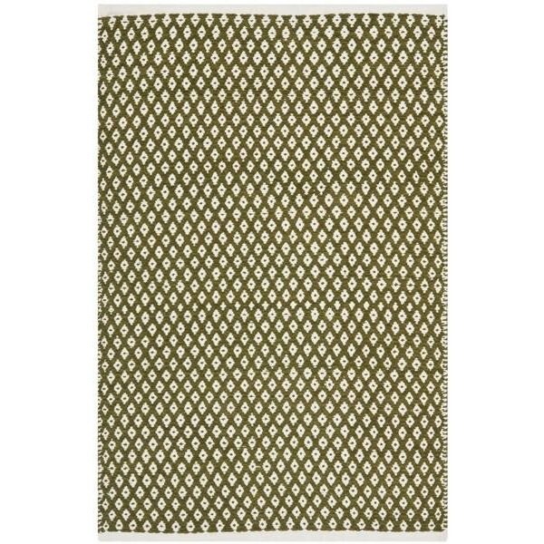 Safavieh 5 x 8 ft. Medium Rectangle Boston Hand Woven Bath Mats- Olive - BOS685B-5