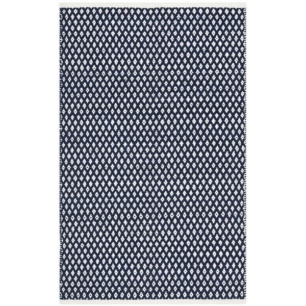 Safavieh 6 x 6 ft. Square Boston Hand Woven Bath Mats- Navy - BOS685D-6SQ