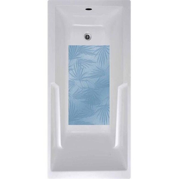 Versatraction VersaTraction's Kahuna Grip Bathmat -  Palm Frond Blue - CAZA-PFB1