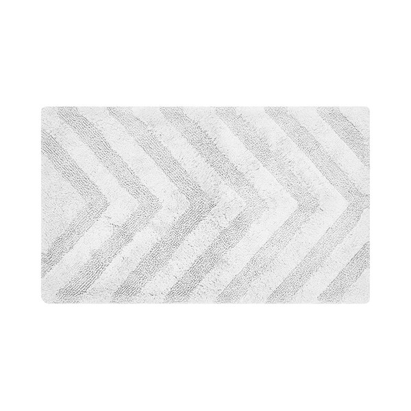 Better Trends Hugo Collection 100% Cotton 24' x 40' Rectangle Bath Rug in White - BAHG2440WH