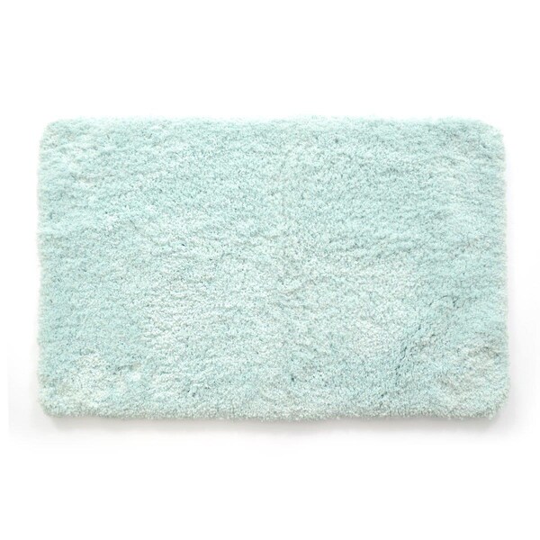 Stephan Roberts Home 21 x 34 in Ultra Plush Polyester Shaggy Bath Mat Aqua - 34NTSH3912