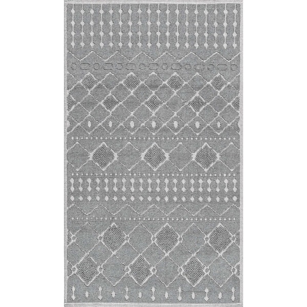 Nuloom Maverick Textured Moroccan Bath Mat 2ft 2in x 3ft 9in - PSKO04A-22039