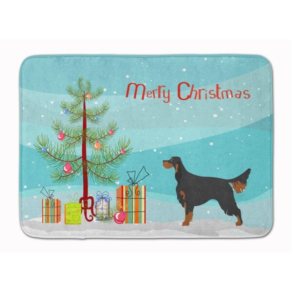 Carolines Treasures Gordon Setter Christmas Machine Washable Memory Foam Mat - BB8436RUG