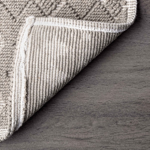 Nuloom Blaise Modern Diamonds Bath Mat 2ft 2in x 3ft 9in - PSKO08C-22039