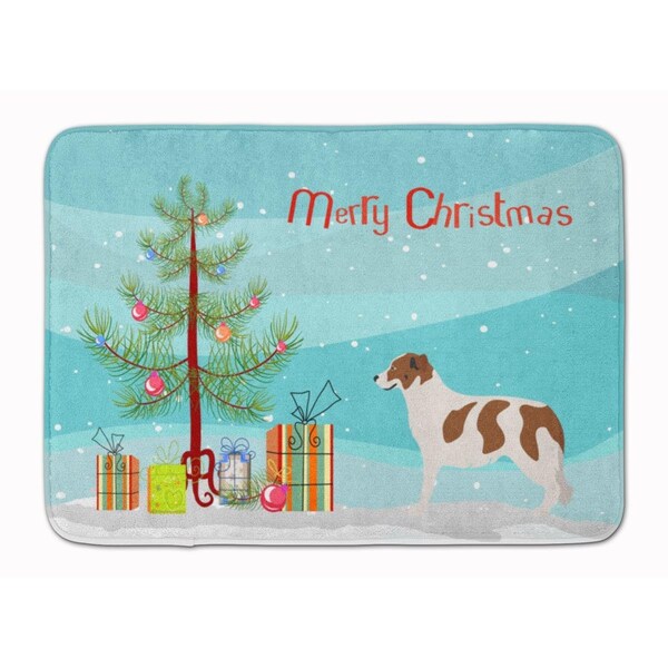 Carolines Treasures Aidi Atlas Mountain Dog Christmas Machine Washable Memory Foam Mat - BB8496RUG