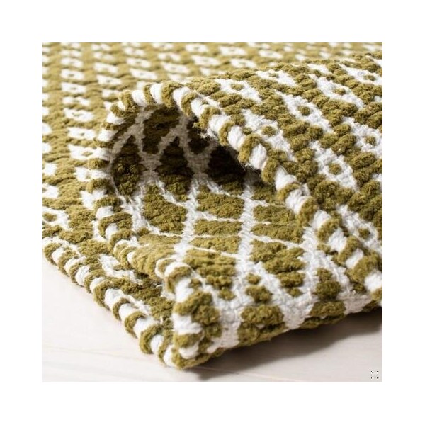Safavieh 8 x 10 ft. Large Rectangle Boston Hand Woven Bath Mats- Olive - BOS685B-8