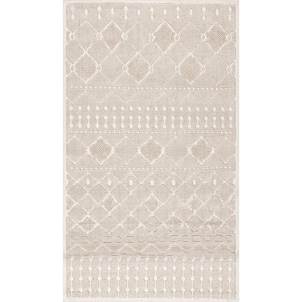 Nuloom Maverick Textured Moroccan Bath Mat 2ft 2in x 3ft 9in - PSKO04B-22039