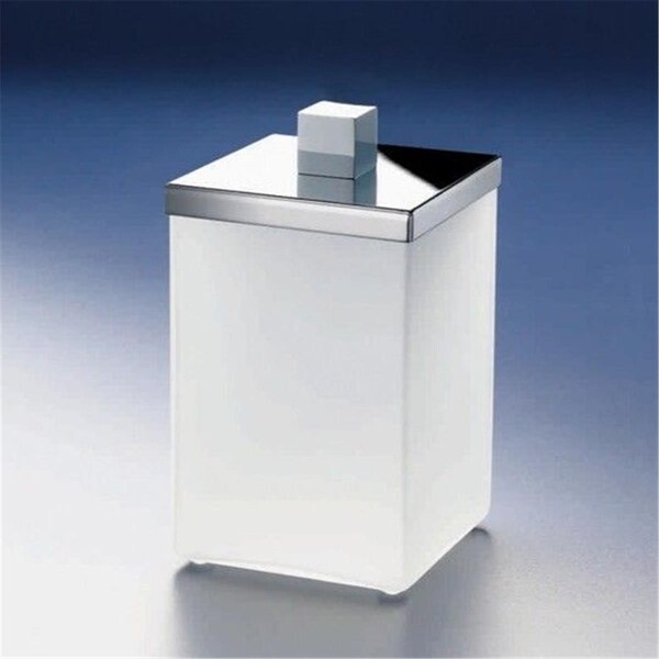 Nusteel Concrete Stone & Wooden Finish Cotton Swab & Cotton Container - CON1H