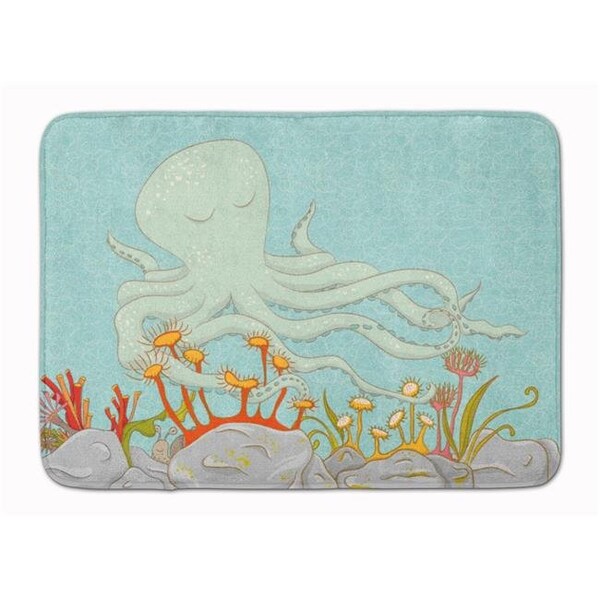 Carolines Treasures Carolines Treasures BB8538RUG Octopus Underwater Scene Machine Washable Memory Foam Mat - BB8538RUG