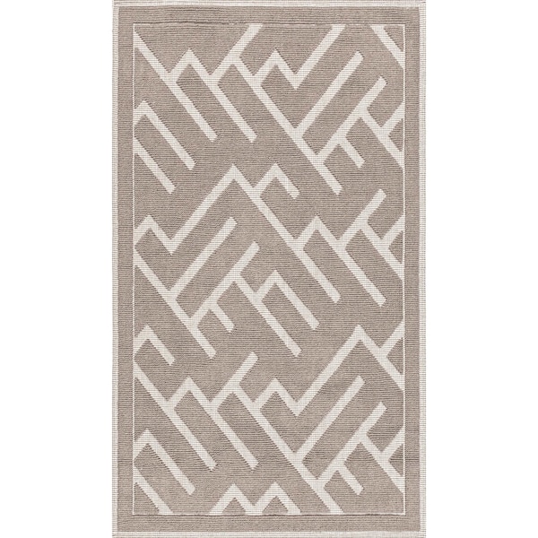 Nuloom Hudson Abstract Maze Bath Mat 1ft 5in x 2ft - PSKO02C-1502