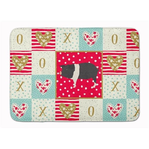 Carolines Treasures Carolines Treasures CK5366RUG 19 x 27 in. Hampshire Pig Love Machine Washable Memory Foam Mat - CK5366RUG