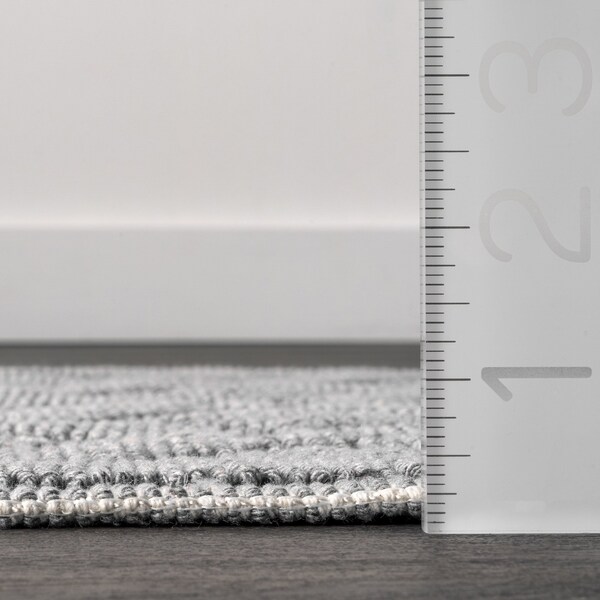 Nuloom Colton Textured Geometric Trellis Bath Mat 1ft 5in x 2ft - PSKO03A-1502