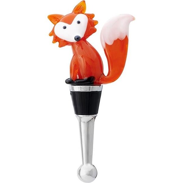 Ls Arts Inc LS Arts BS-468 Bottle Stopper - Orange Fox - BS-468