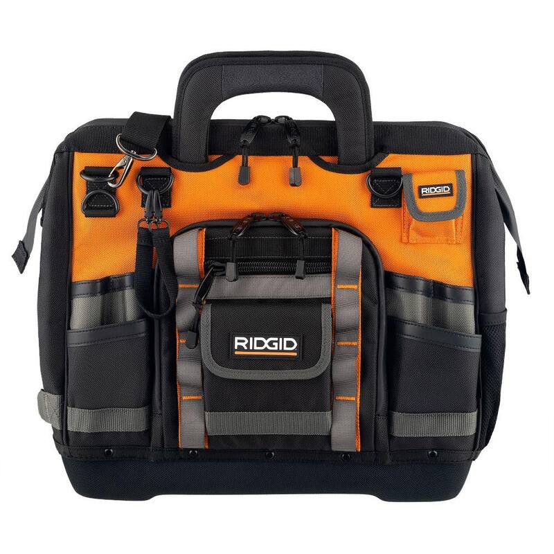 RIDGID 18 in. 44 Pocket Professional Grade Tool Bag - RD64018-TH