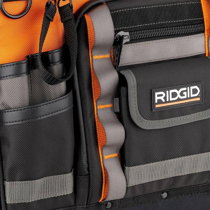 RIDGID 18 in. 44 Pocket Professional Grade Tool Bag - RD64018-TH