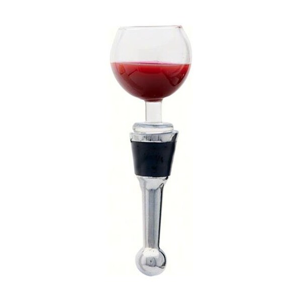 Ls Arts Inc LS Arts BS-480 Bottle Stopper - Wine Glass Acrylic - BS-480