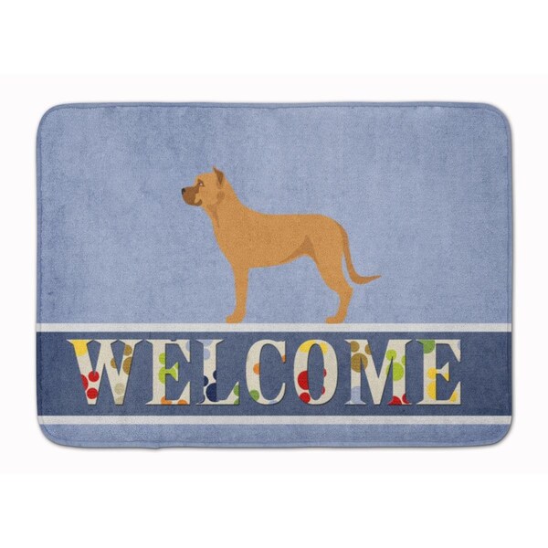 Carolines Treasures Alano Espanol Spanish Bulldog Machine Washable Memory Foam Mat - BB8344RUG