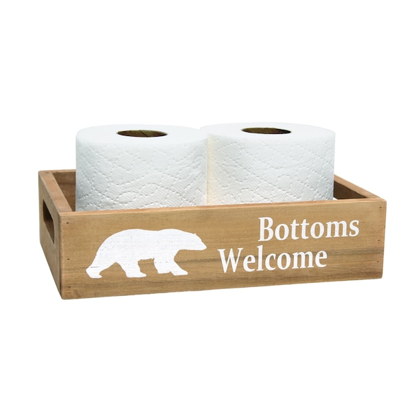 Elegant Designs Three Piece Decorative Wood Bathroom Set, Small, Cabin/Lodge/Rustic - HG3100-NCL
