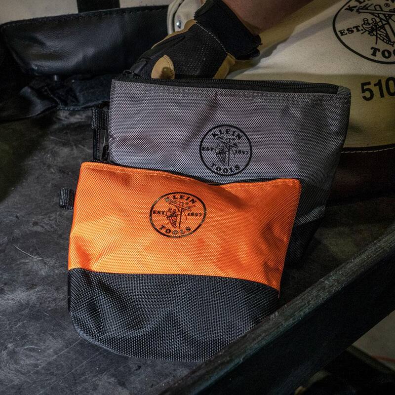 Klein Tools 9 in. Stand-Up Zipper Tool Bag (2-Pack) - 55470