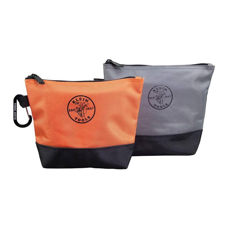 Klein Tools 9 in. Stand-Up Zipper Tool Bag (2-Pack) - 55470