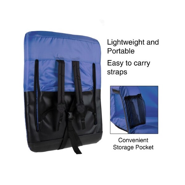 Hastings Home Hastings Home Extra Wide Stadium Chair - Blue - 276337ORK