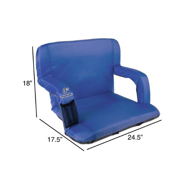 Hastings Home Hastings Home Extra Wide Stadium Chair - Blue - 276337ORK