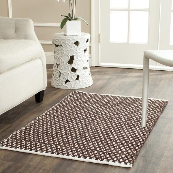 Safavieh 3 x 5 ft. Small Rectangle Boston Hand Woven Bath Mats- Brown - BOS685A-3