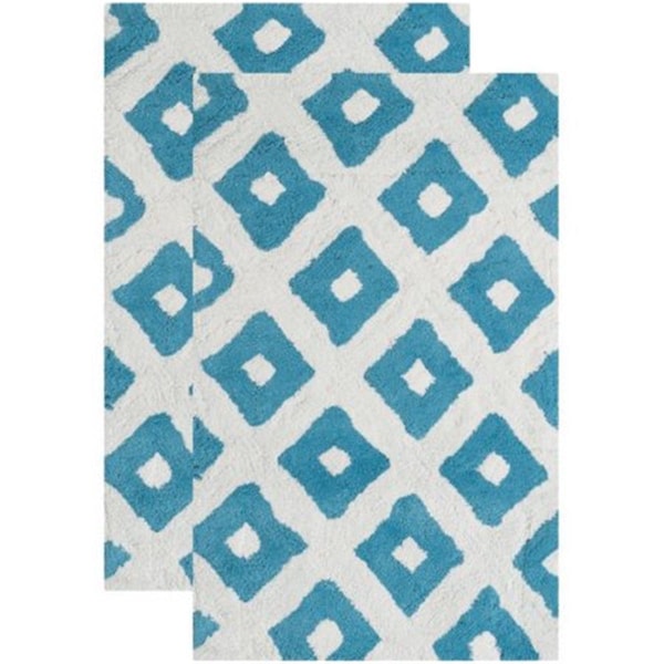 Safavieh Diamond Tufted, Arizona Blue - PMB726A-2134-SET2