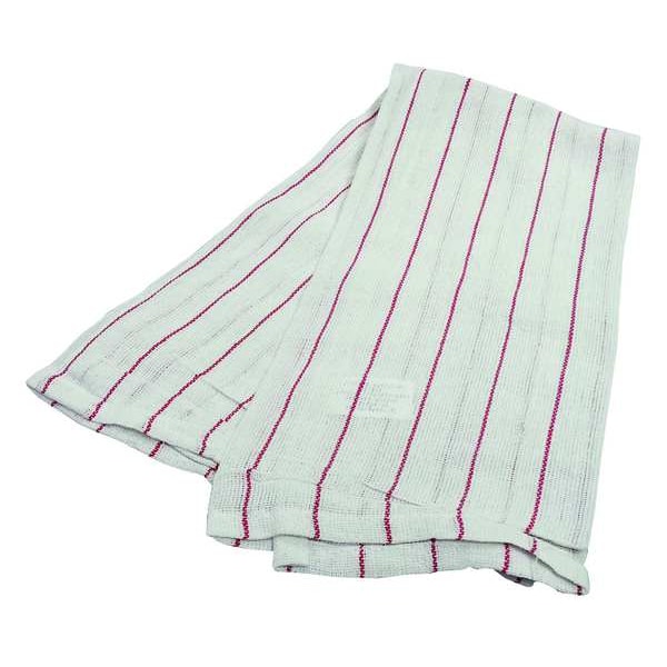 R & R Textile Glass Towel, Lint Free, Cotton, PK12 - 31606