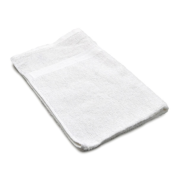 R & R Textile Hand Towel, 16x27 In., White, PK12 - 51620