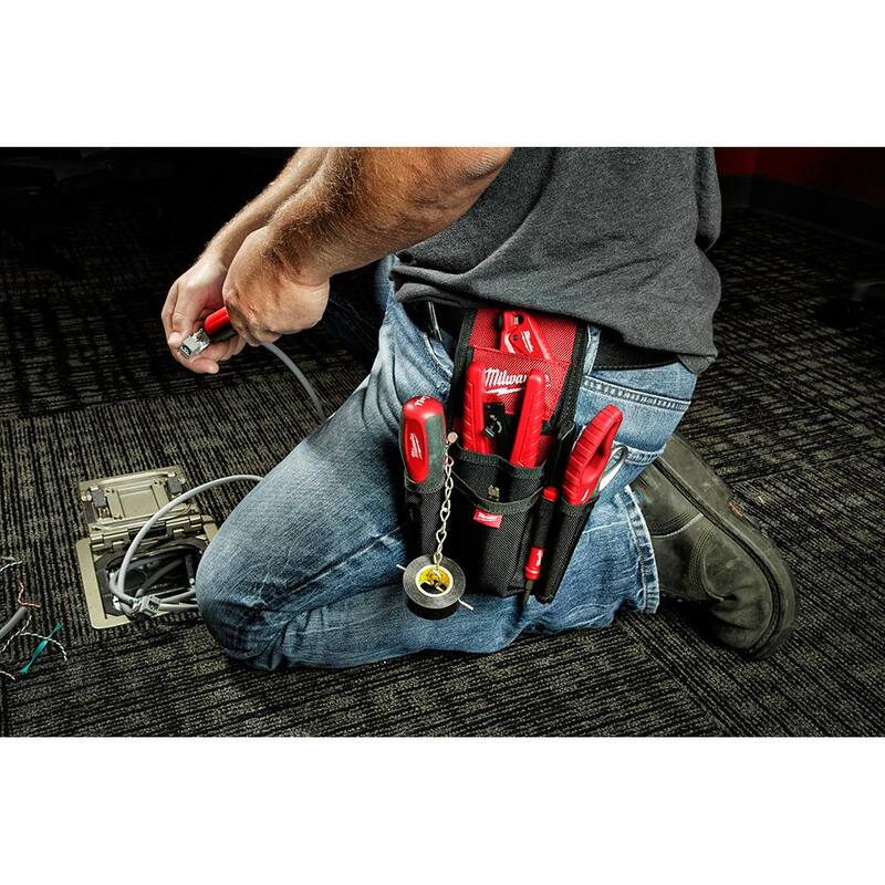 Milwaukee 10 in. Jobsite Backpack with 7-Pocket Compact Utility Pouch - 48-22-8200-48-22-8118