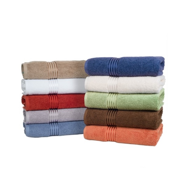 Hastings Home Hastings Home 100% Cotton Hotel 6 Piece Towel Set - Silver - 189181IMB