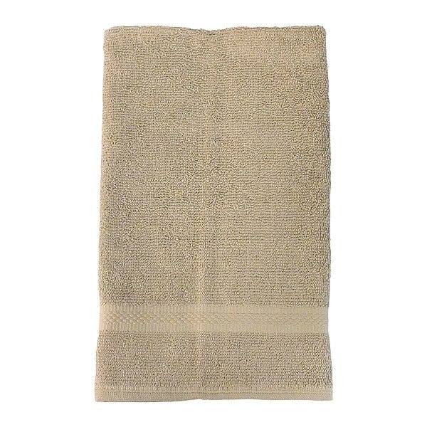 Martex Hand Towel, 28 in L, Khaki - 7135307