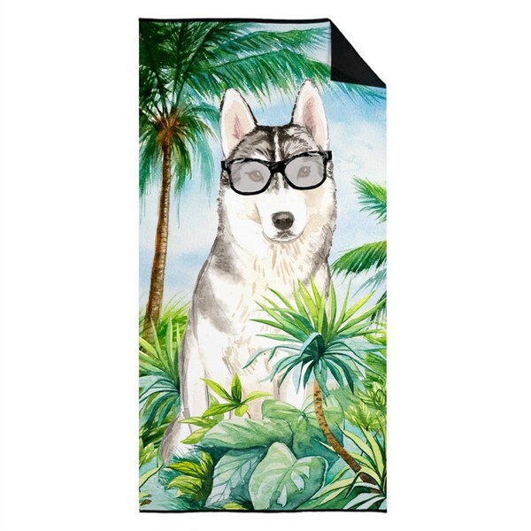 Carolines Treasures 30 x 60 in. Siberian Husky Premium Beach Towel - CK2997TWL3060