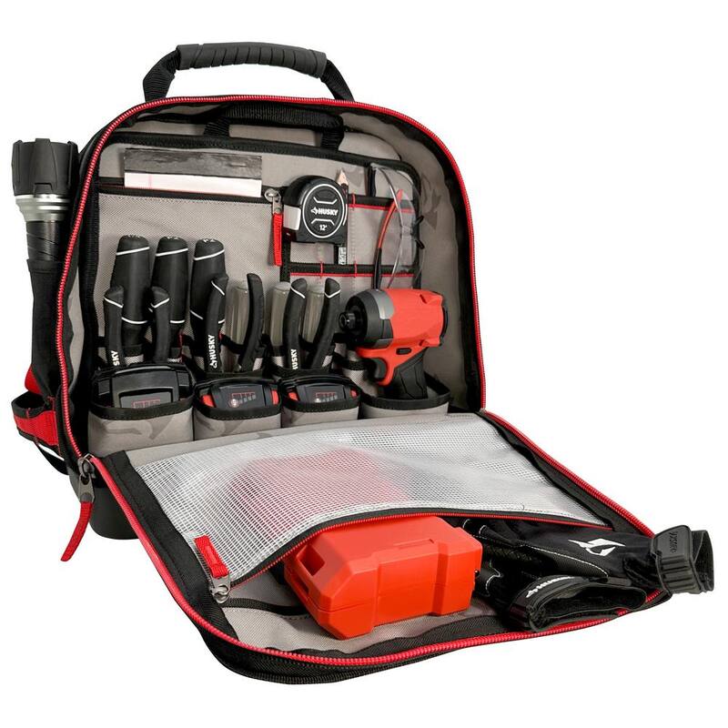 Husky Heavy-Duty 16 in. PRO Technician Tool Bag - H-68006