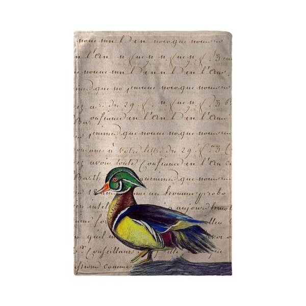 Betsy Drake Betsy Drake BT145B Male Wood Duck Beach Towel - 30 x 50 in. - BT145B