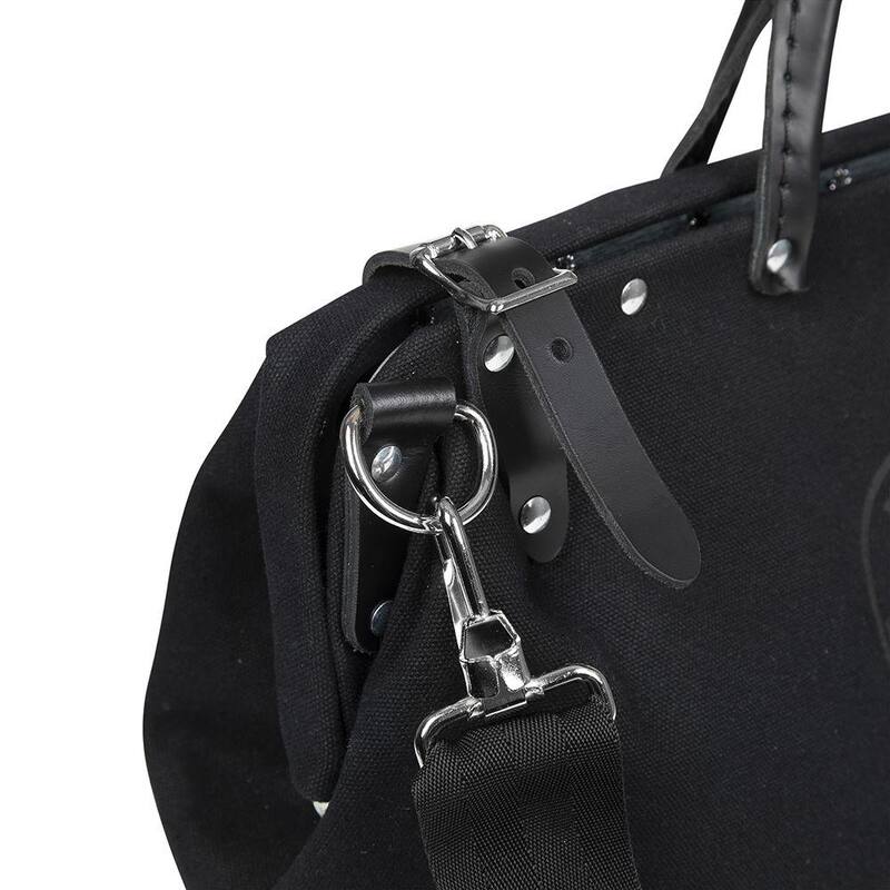 Klein Tools Deluxe Tool Bag, Black Canvas, 13 Pockets, 16-Inch - 510216SPBLK