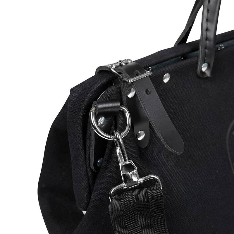Klein Tools Deluxe Tool Bag, Black Canvas, 13 Pockets, 16-Inch - 510216SPBLK