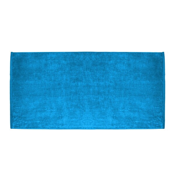 Towelsoft Large Terry Velour 100% Ring Spun Cotton Beach Towel-Aqua - HOME-BV1108-AQUA