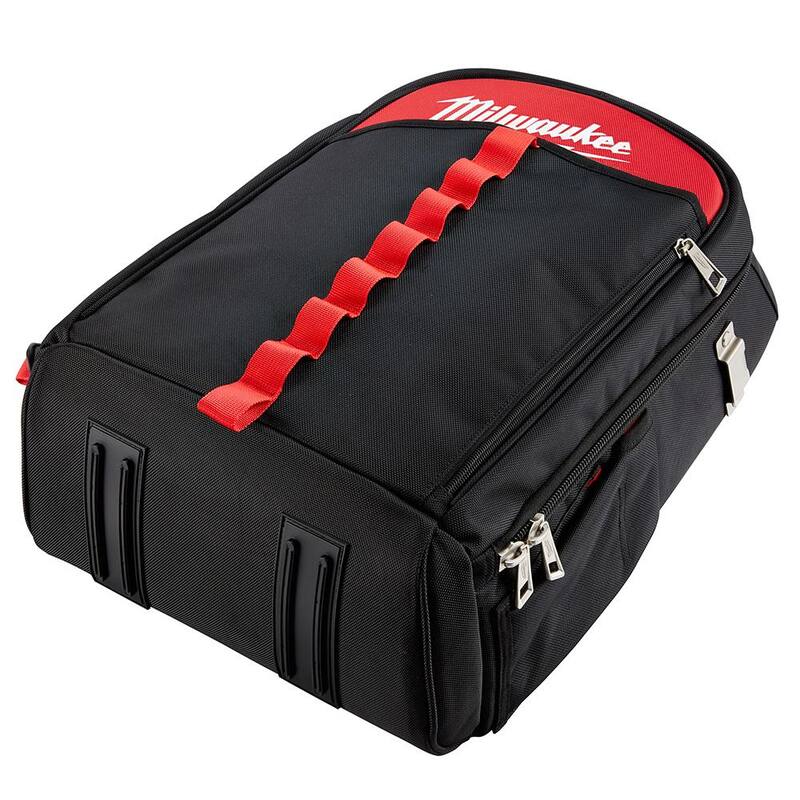 Milwaukee 14 in. Low Profile Backpack with 12 in. Zipper Tool Bag in Multi-Color (3-Pack) - 48-22-8202-48-22-8193