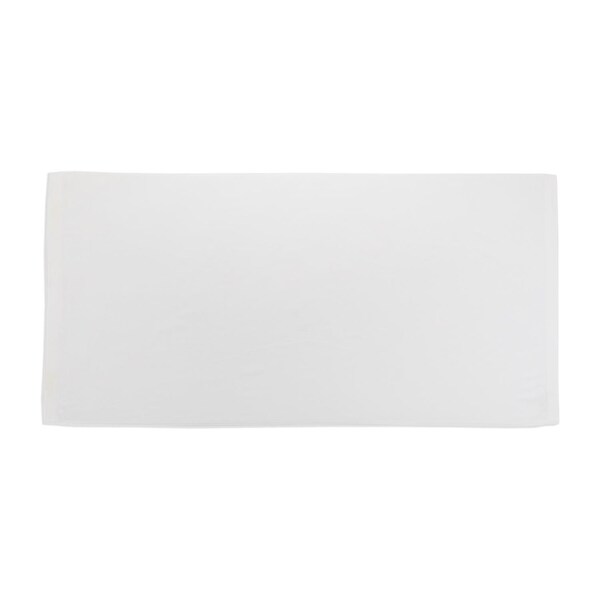 Towelsoft Jumbo Size Terry Dobby Hem Velour Beach Towel Velour Beach Towel 36 inch x 72 inch -White - HOME-BV1104-WHT