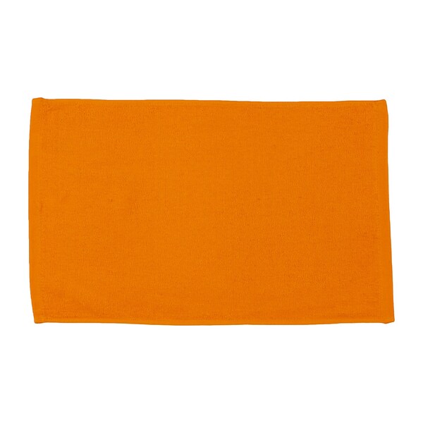 Towelsoft Light Weight Terry 100% cotton Sports Face Towel 11 inch x 18 inch Orange - FACE-EL1410-ORG