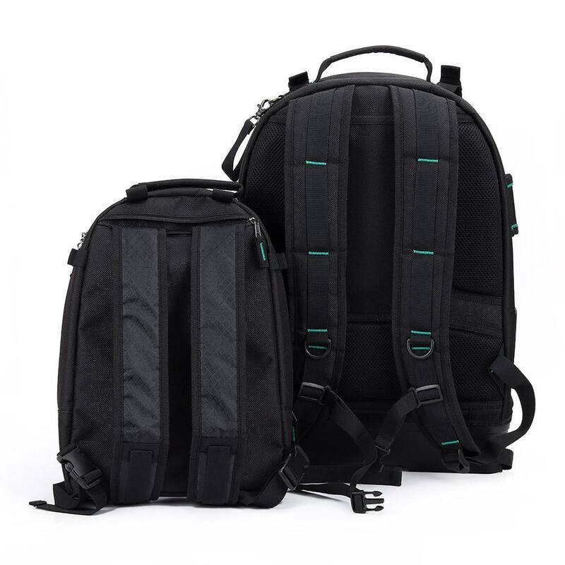 Commercial Electric 14.37 in. W 27 Total Pockets Black Fabric Electrical and HVAC Technician's Backpack with Pockets (1 Each) - CE191108